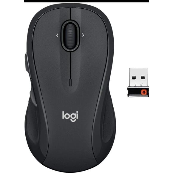 Logitech M510 Wireless Laser Mouse for PC/MAC with Unifying Receiver - Gray - Picture 1 of 5
